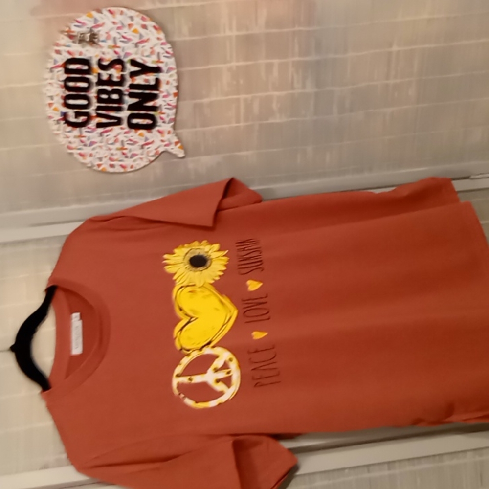 Logo T-Shirt Peace Love Sunshine